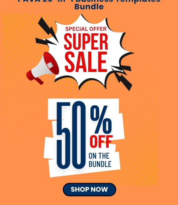 PAVA 25-in-1 Business Template Flyer